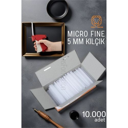 ModaCar 5MM Şeffaf Kılçık Tabanca Yedeği 10.000 adet 