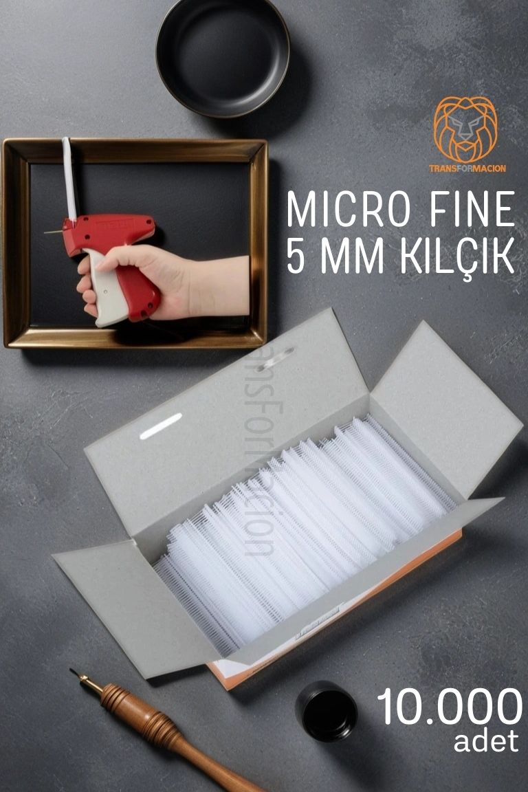 5MM Şeffaf Kılçık Tabanca Yedeği 10.000 adet 