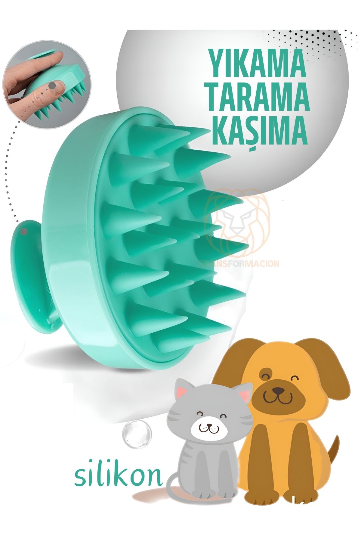 ModaCar Kedi KöpekYıkama Kaşınma Fırçası 