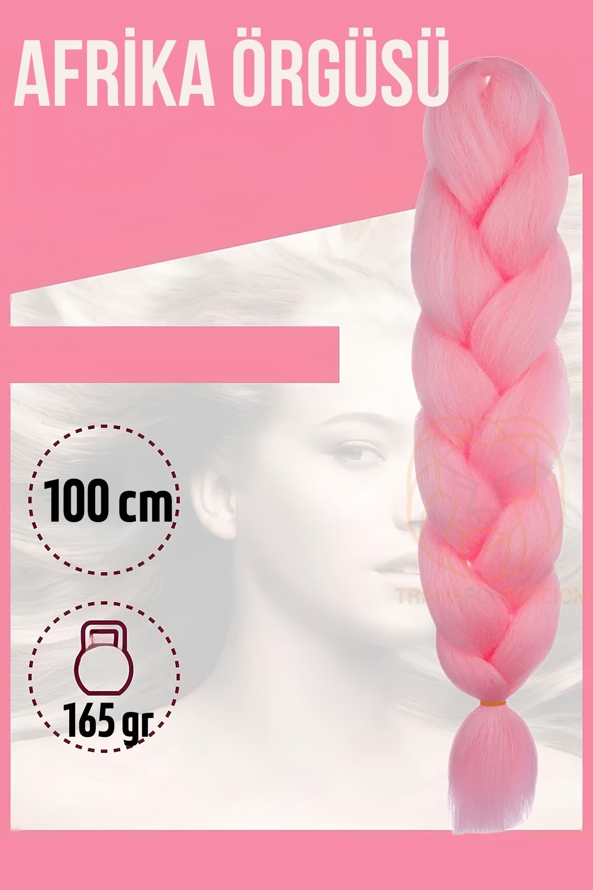 ModaCar Afrika Örügüsü Rasta 100 Cm 165 Gr 1085 Pembe