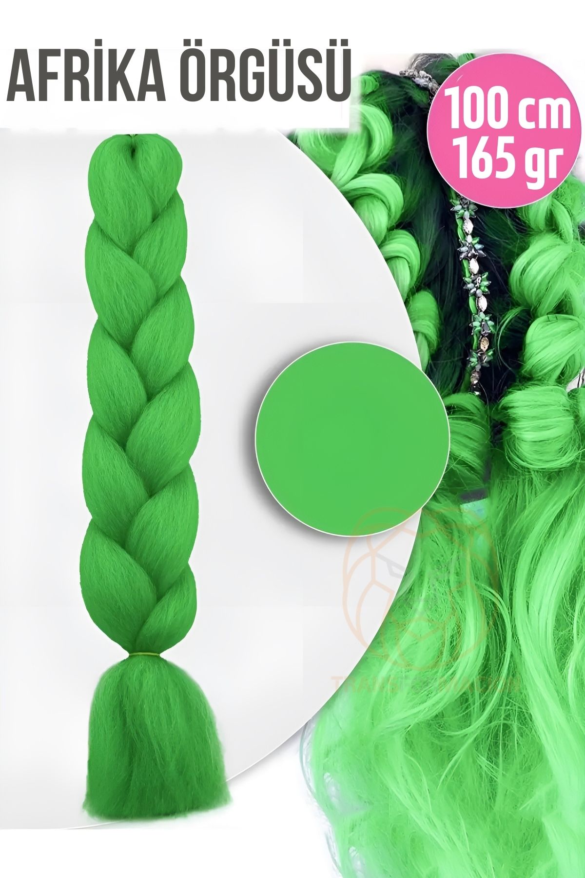 ModaCar Afrika Örügüsü Rasta 100 Cm 165 Gr 1097 Yeşil 