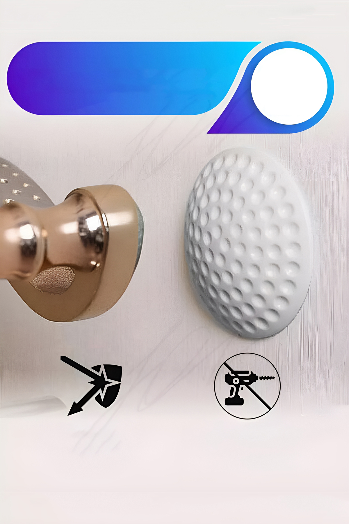 Kapı Stopperi Golf Topu Model Kapı Çarpma Önleyici 4 Adet 721172 