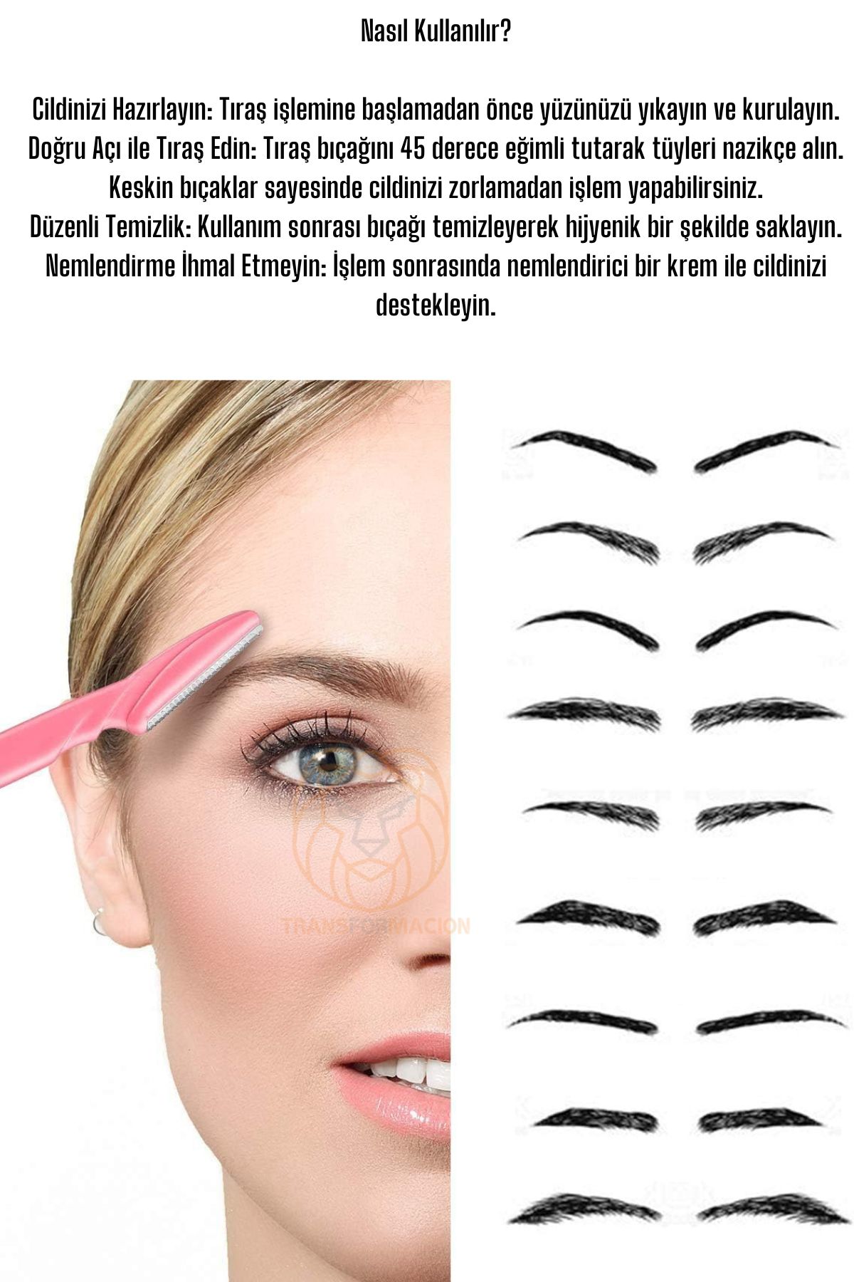 Kaş Şekillendirici Kaş Dermaplaner Yüz Usturası Solingen Professional 721180