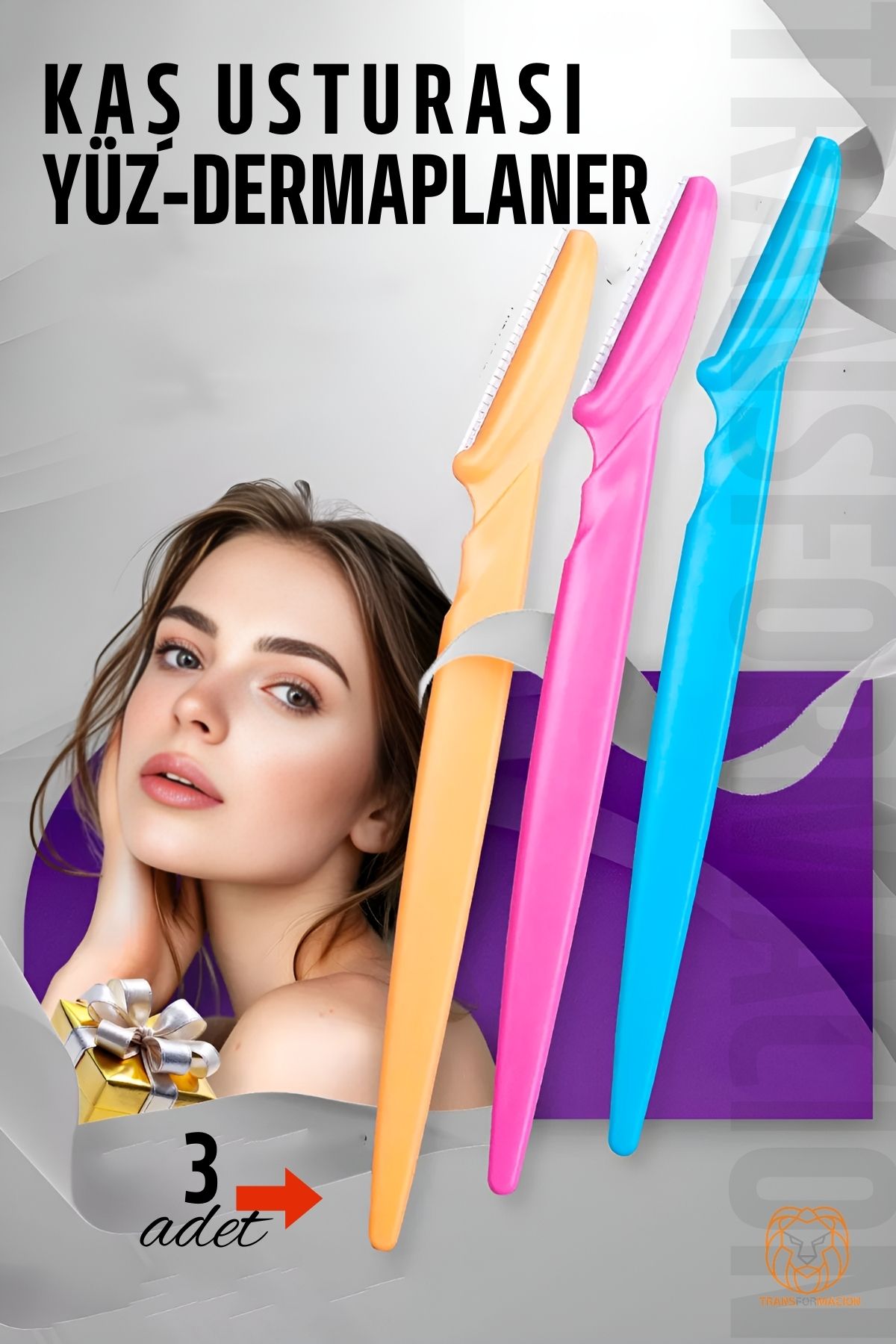 Kaş Şekillendirici Kaş Dermaplaner Yüz Usturası 3 ADET 721181