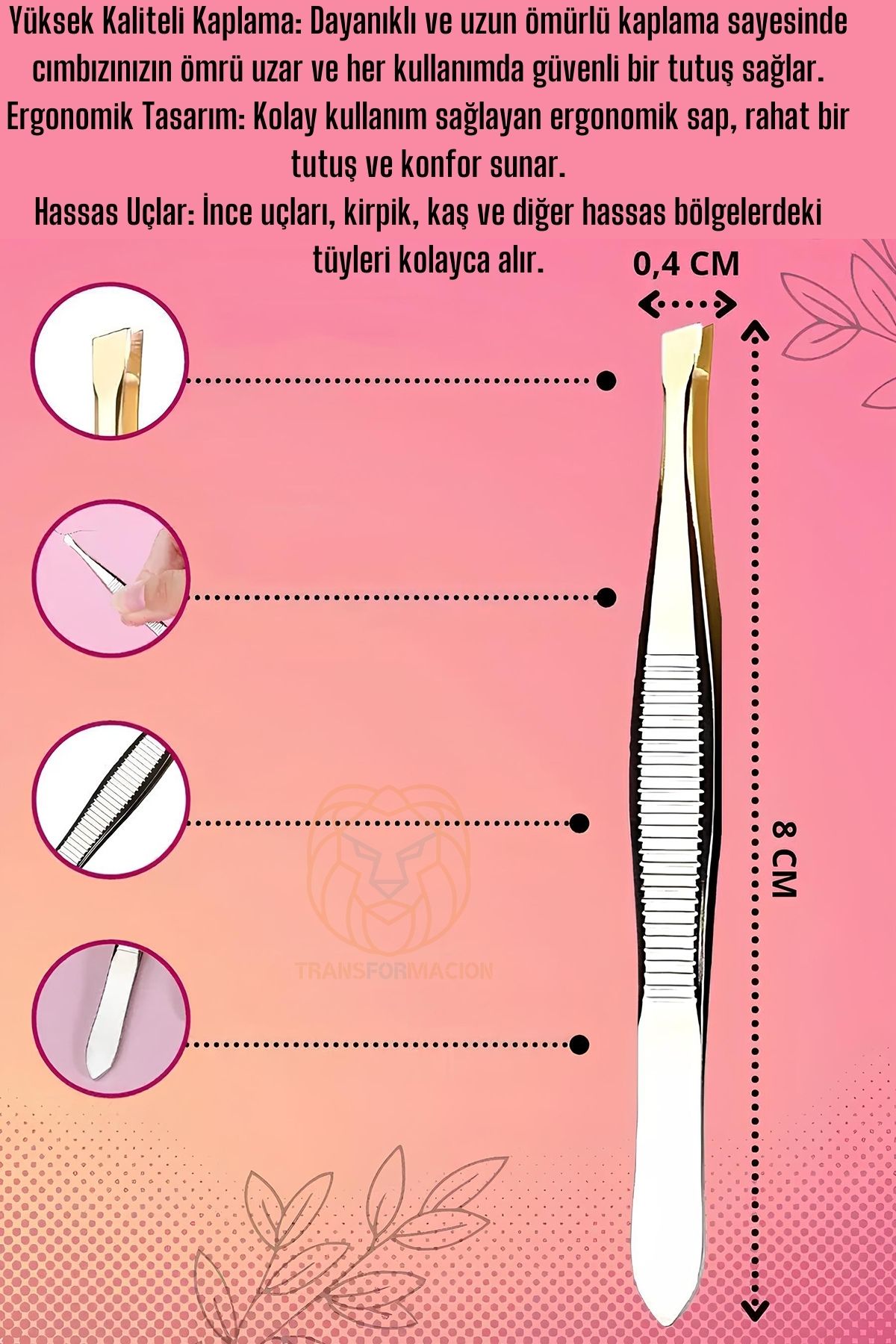 4 mm Geniş Uçlu Cımbız Çelik Solingen Professional 721184