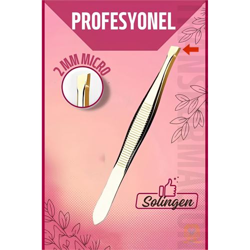 TransForMacion 2 mm Micro İnce Uçlu Cımbız Çelik Solingen Professional 721185