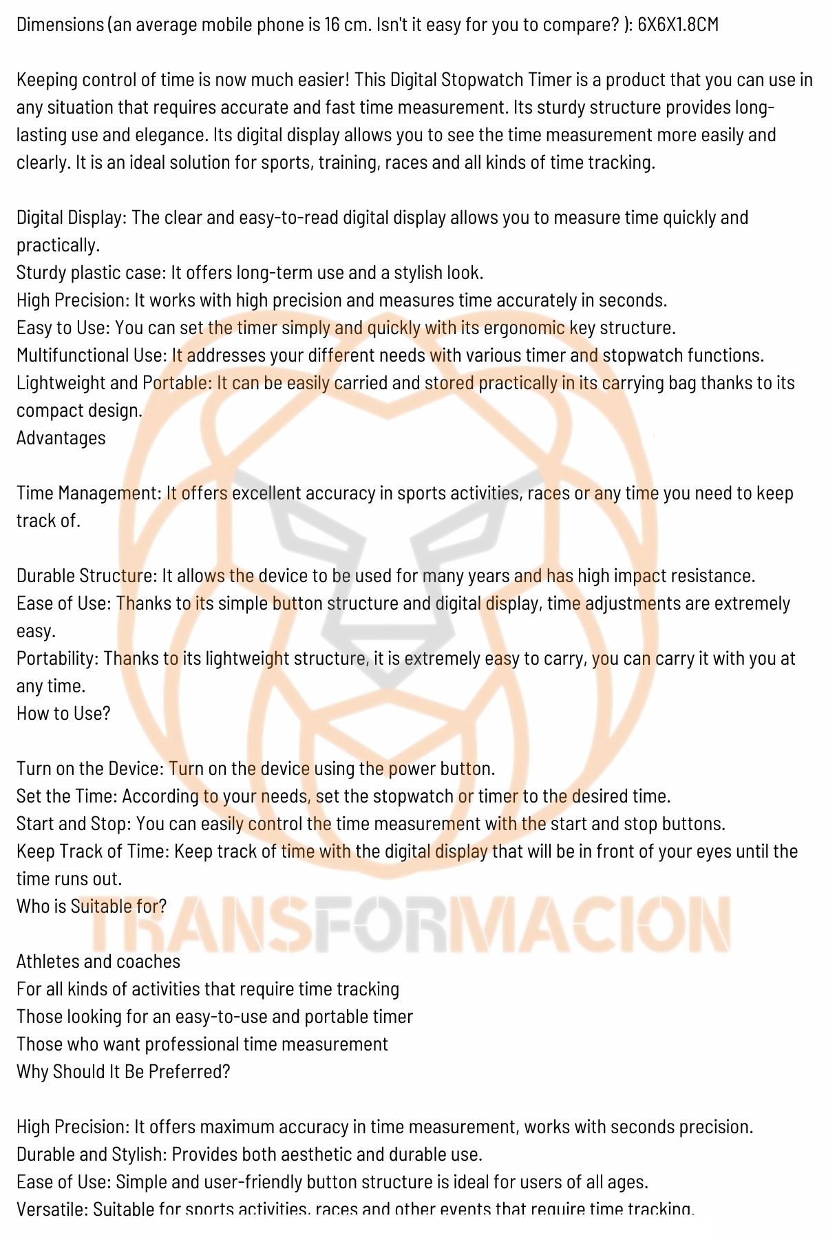 Kronometre Antrenör Dijital Kronometre 721188