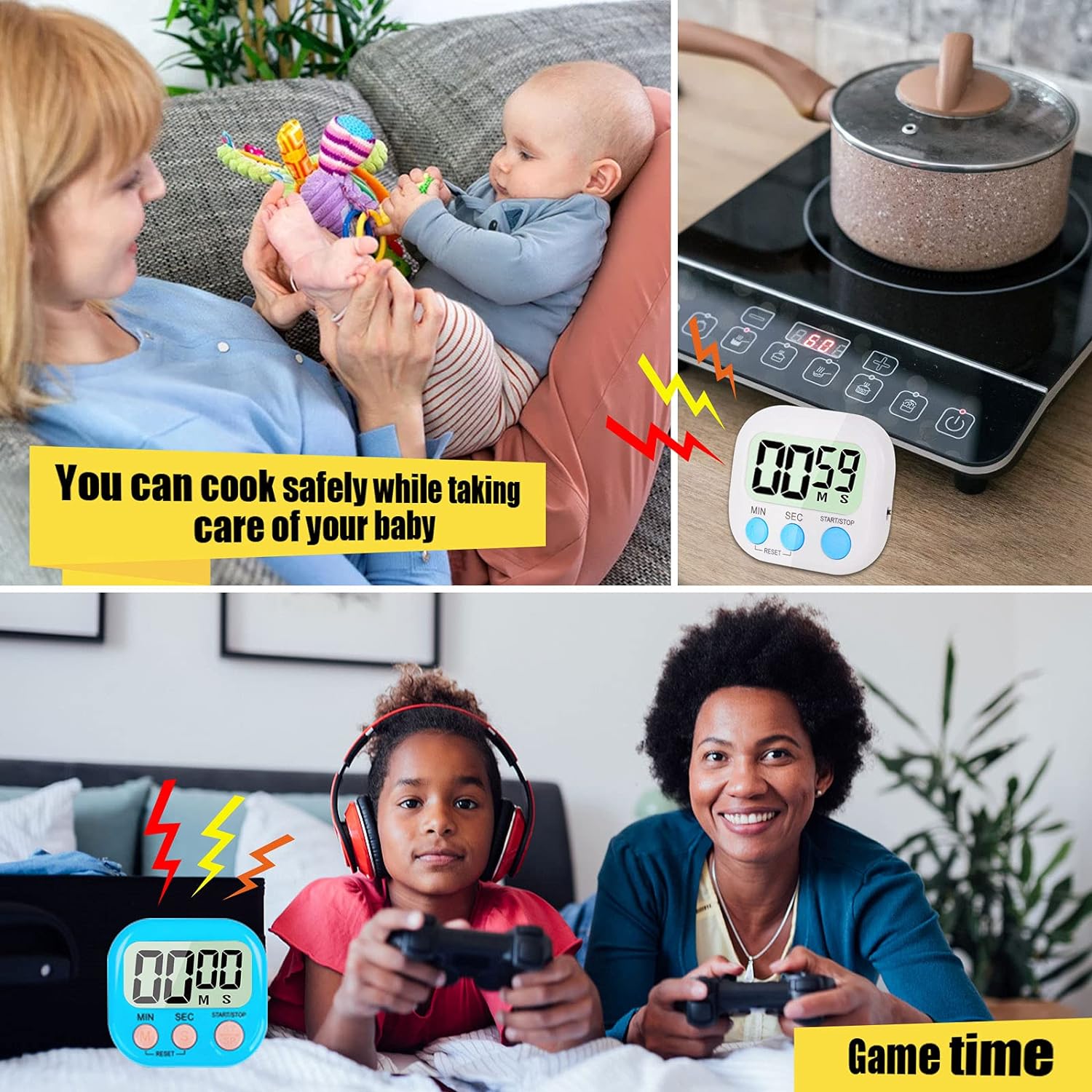 Kuaför Boya Kronometresi Berber Kuaför Dijital Kronometre 721190