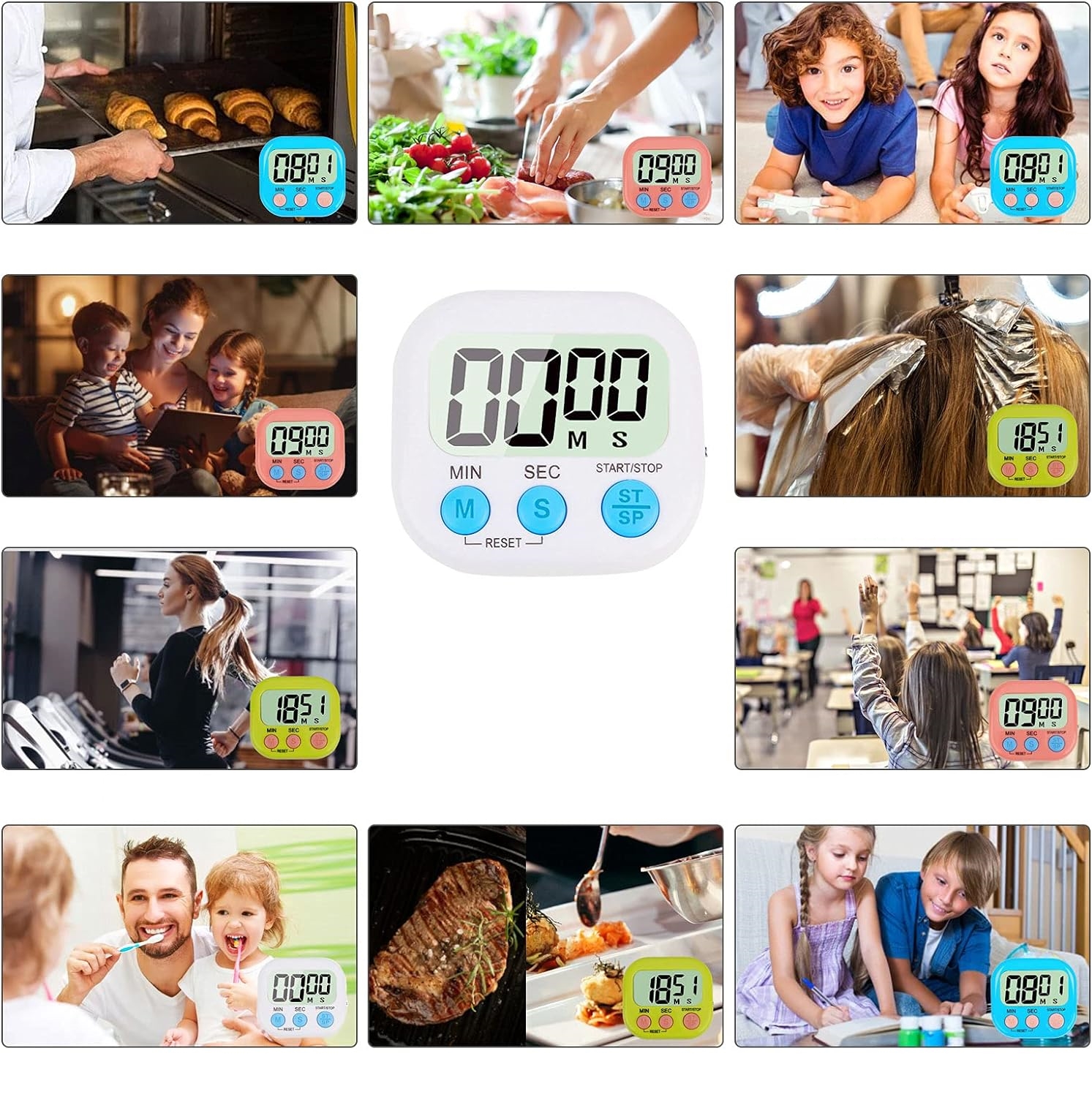 Kuaför Boya Kronometresi Berber Kuaför Dijital Kronometre 721190