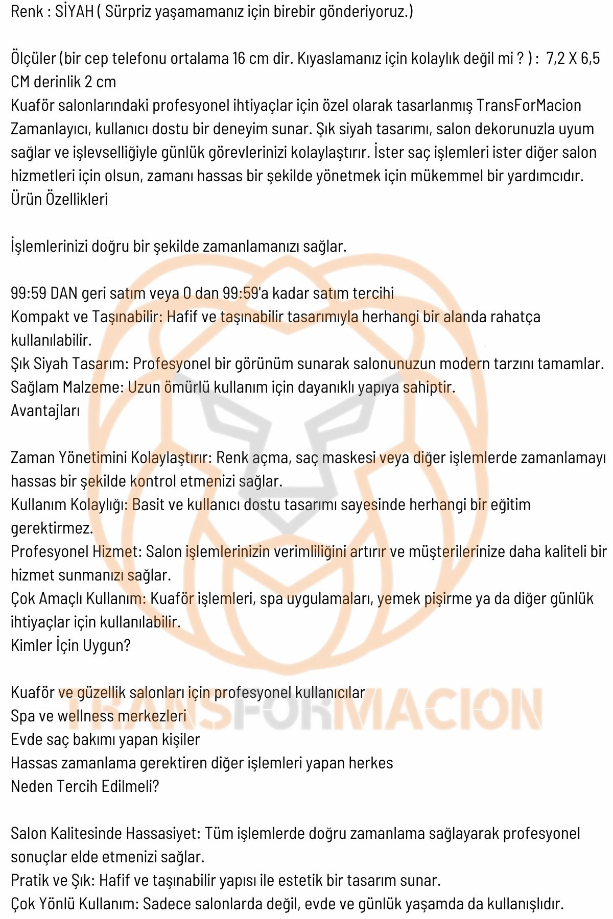 Kuaför Boya Kronometresi Berber Kuaför Dijital Kronometre 721190