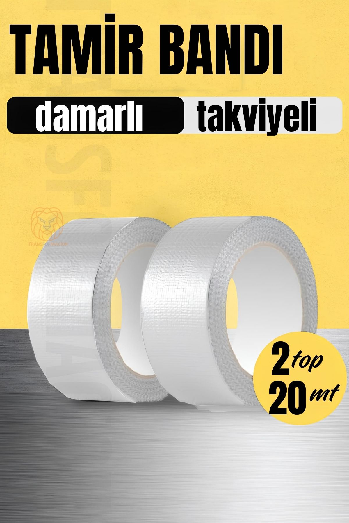 ModaCar Çok Amaçlı Tamirat Bandı Süper Güçlü ve Su Geçirmez BEYAZ 