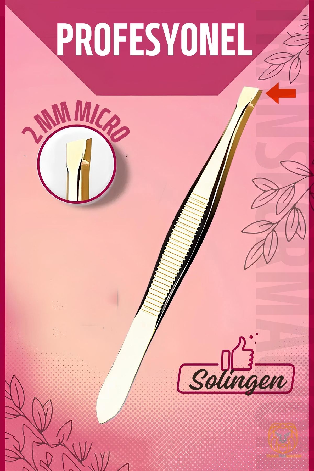 2 mm Micro İnce Uçlu Cımbız Çelik Solingen Professional 