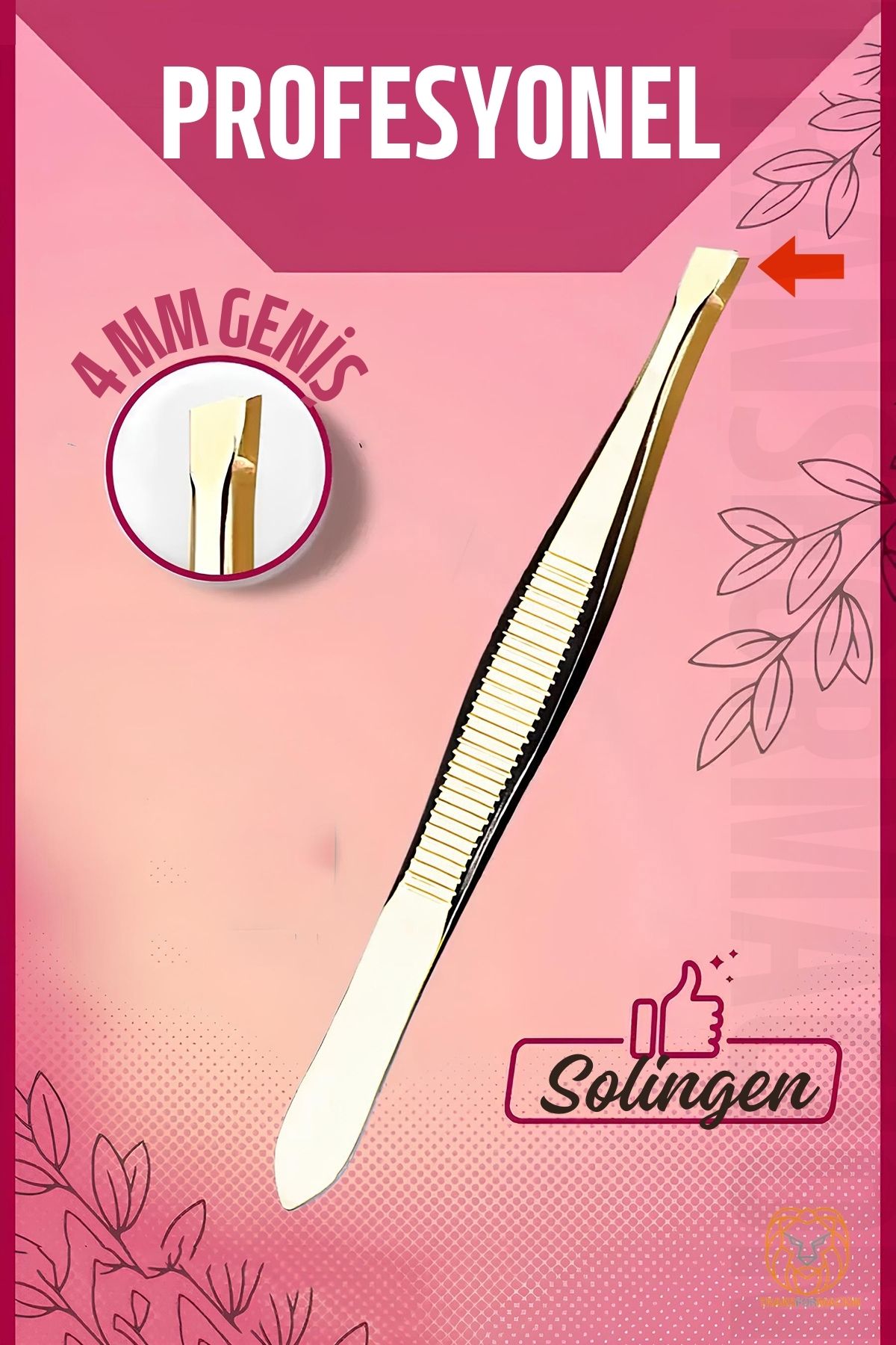 4 mm Geniş Uçlu Cımbız Çelik Solingen Professional 