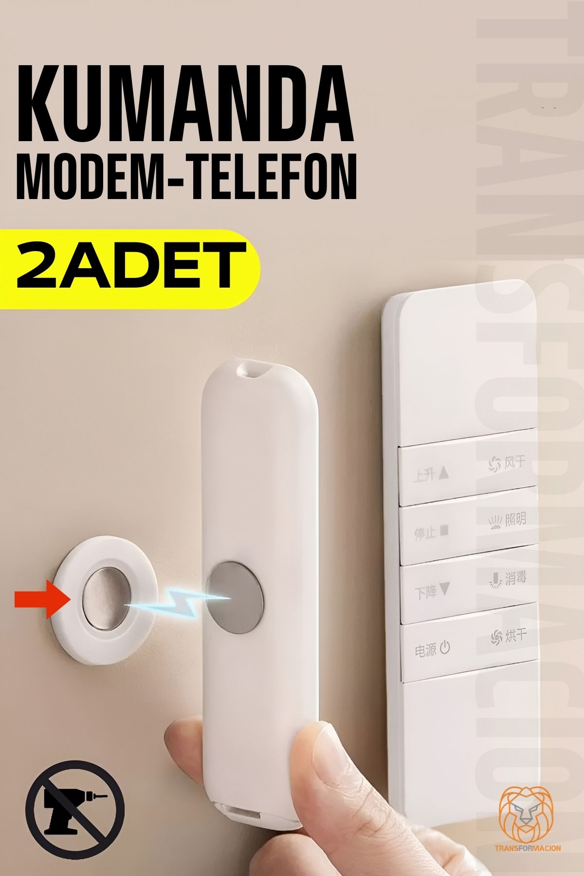 Mıknatıslı Çok Amaçlı Kumanda Telefon Tutucu 2 ADET 