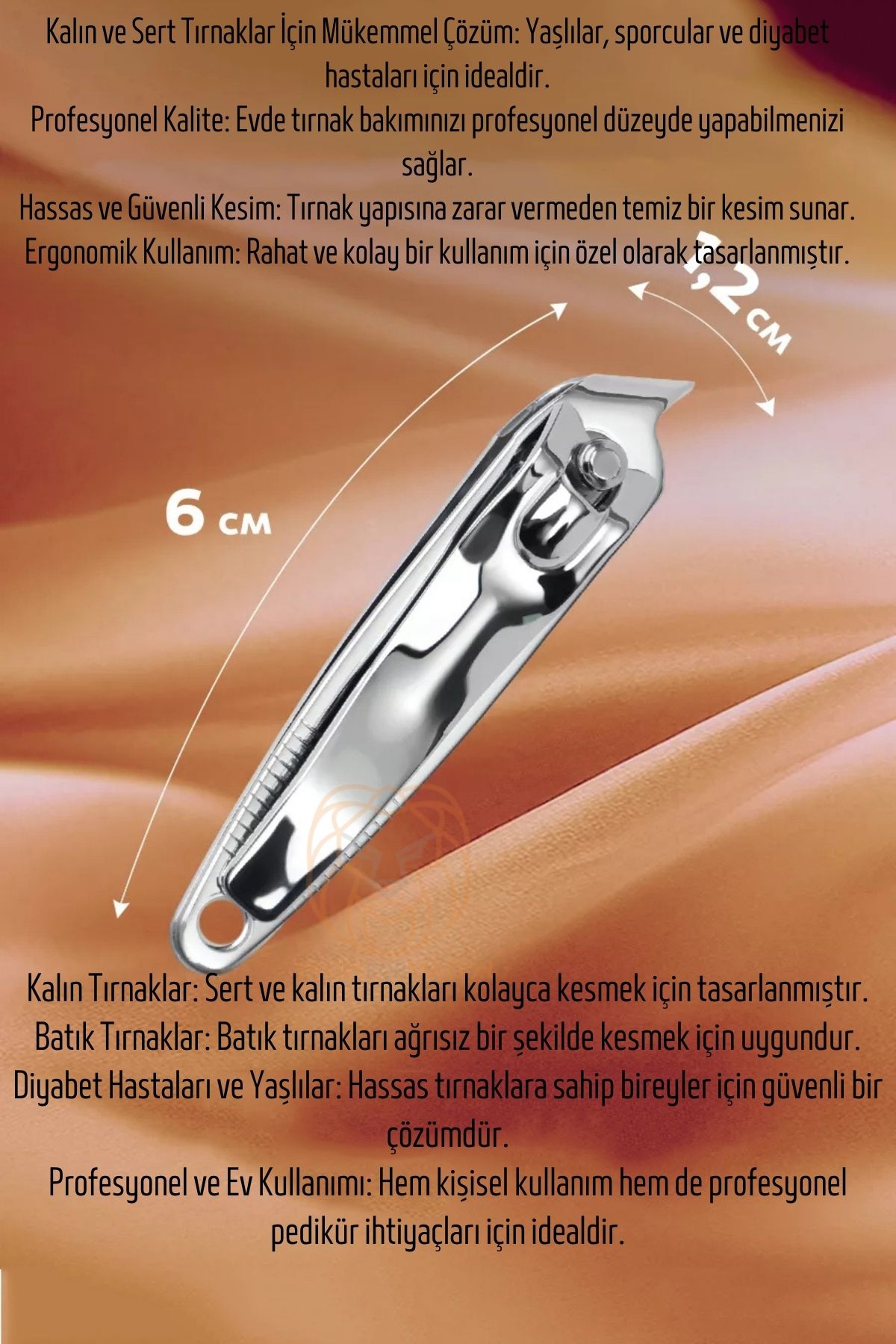 TransForMacion Batık Tırnak İçin Eğimli Sivri Uçlu Tırnak Makası Batık Temizleme Makası Ocean Solingen 721196  