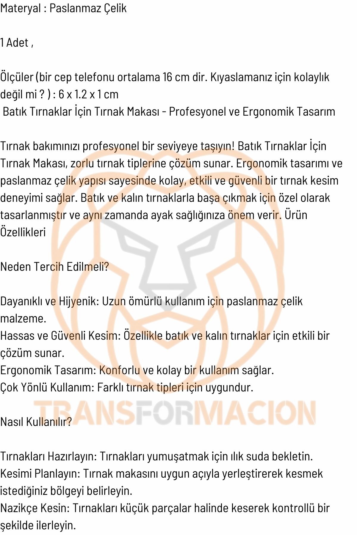 TransForMacion Batık Tırnak İçin Eğimli Sivri Uçlu Tırnak Makası Batık Temizleme Makası Ocean Solingen 721196  