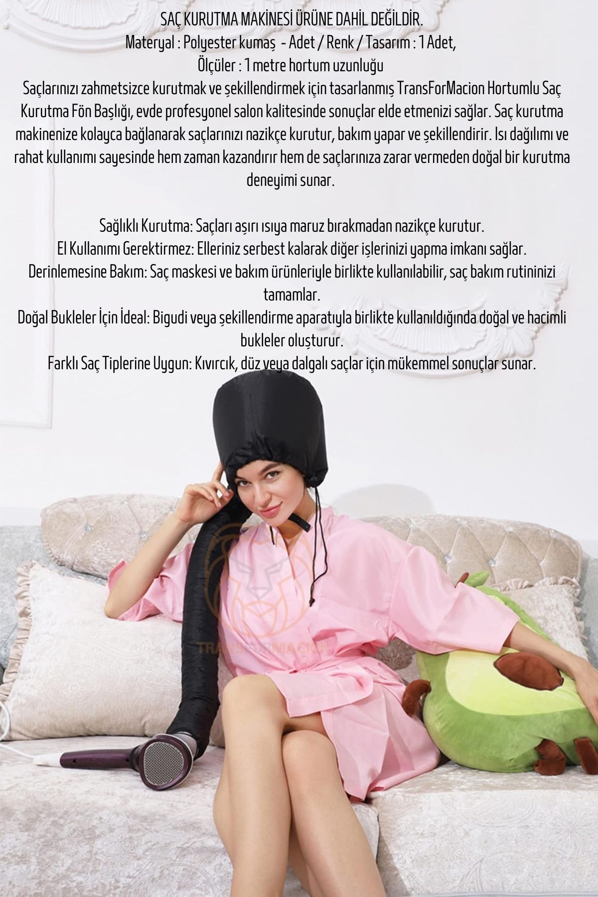 TransForMacion Hortumlu Saç Kurutma Fön Başlığı 721198