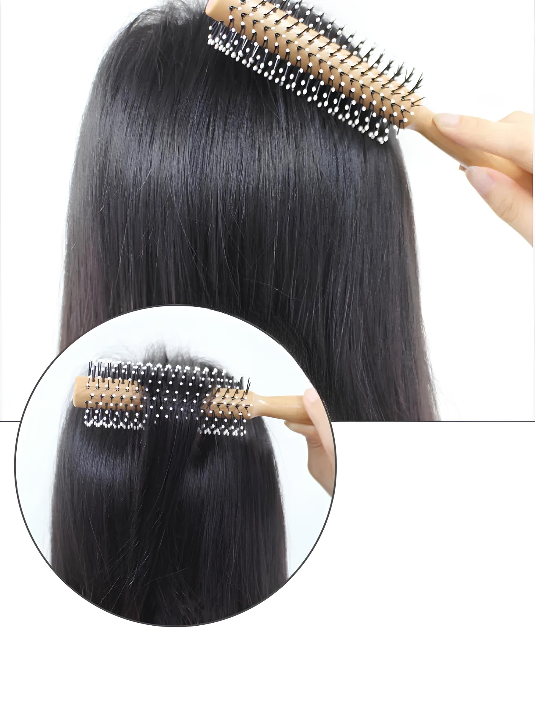 TransForMacion Fön Fırçası Ahşap Saplı Tarama Fırçası 721202 