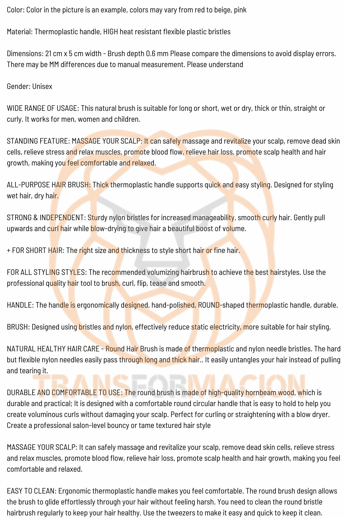 TransForMacion Fön Fırçası Fön Ve Tarama Fırçası Bristol 721204