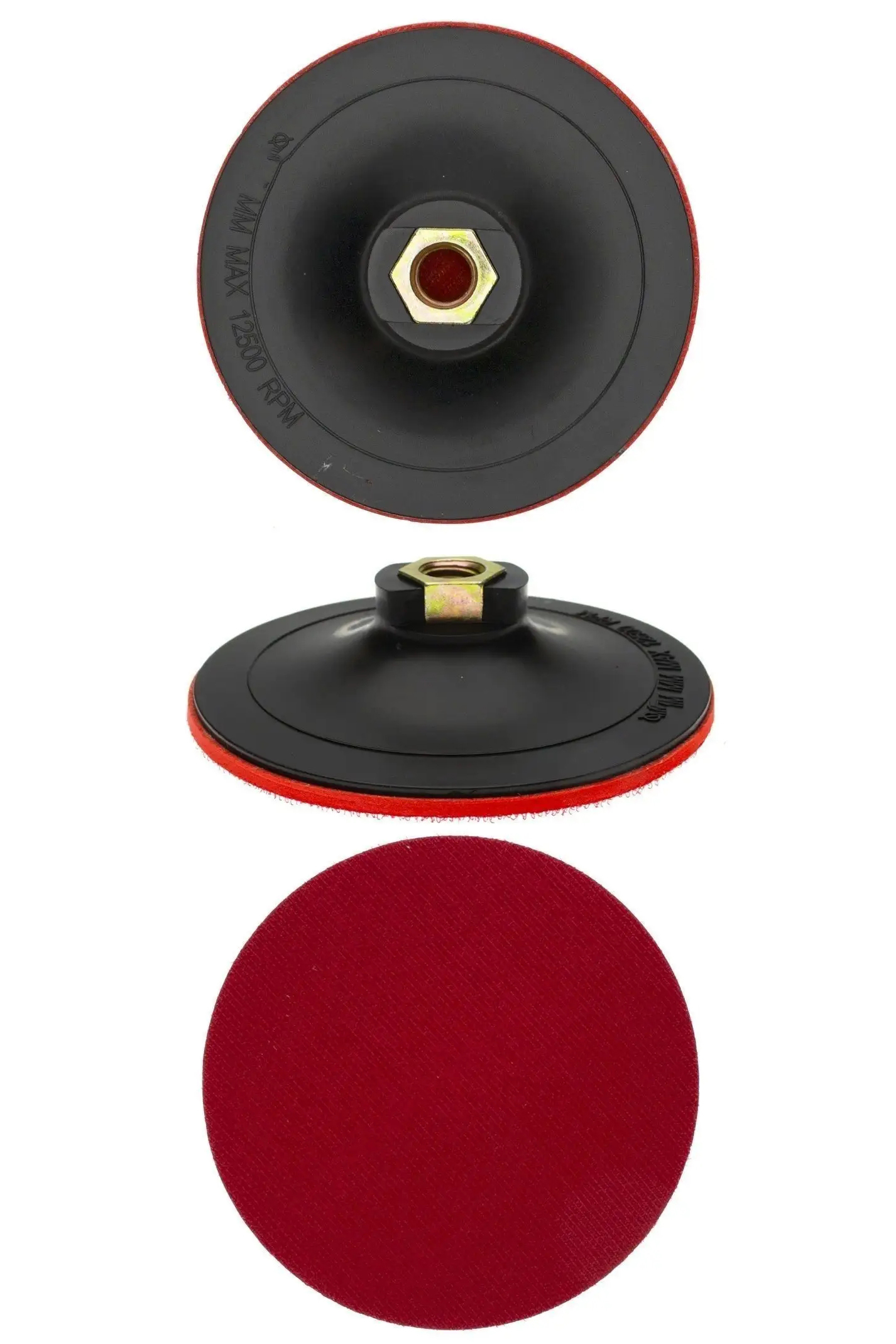 115 mm Cırtlı Zımpara Disk Pasta Cila Sünger Tabanı 721209