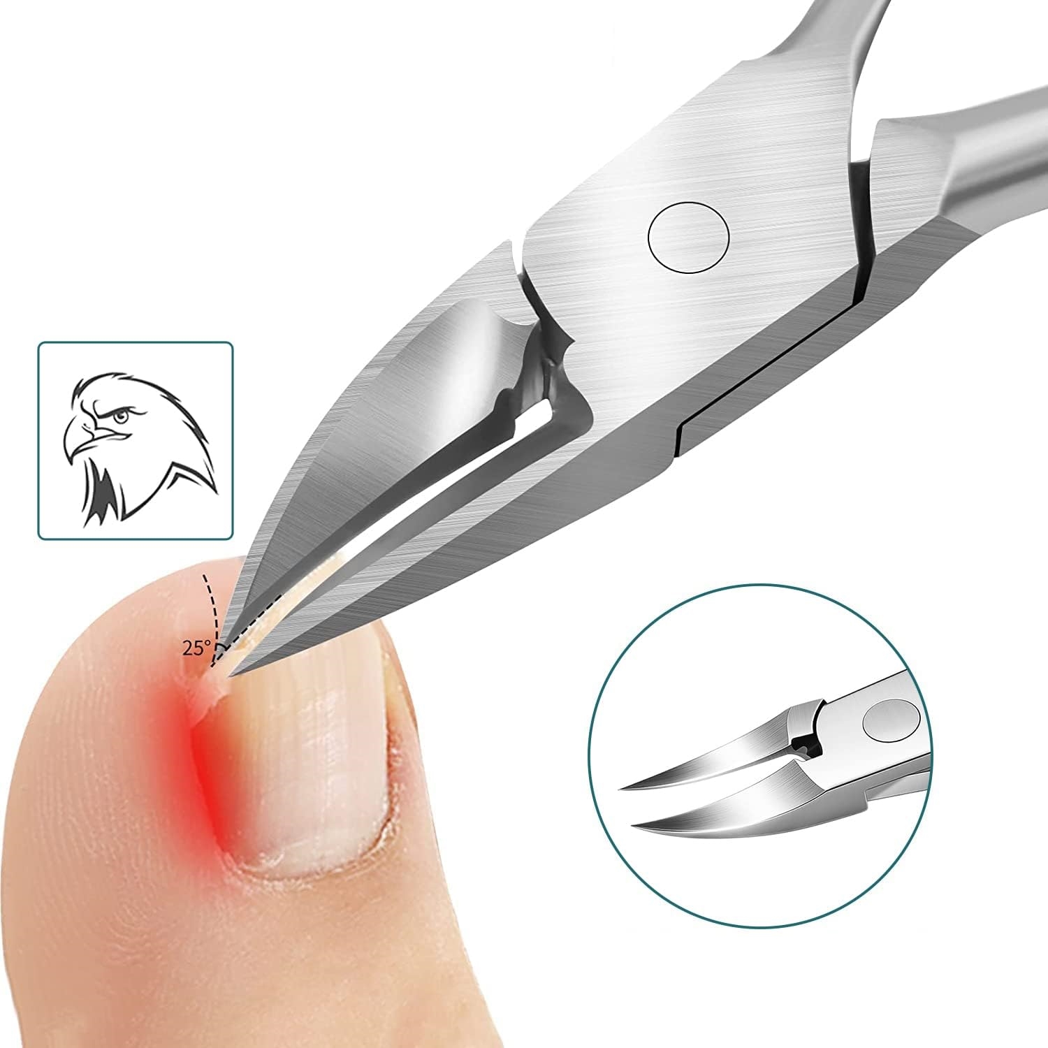 TransForMacion Tırnak Batık Makası Pedikür Makası Tungsten Çelik Profesyonel 721218