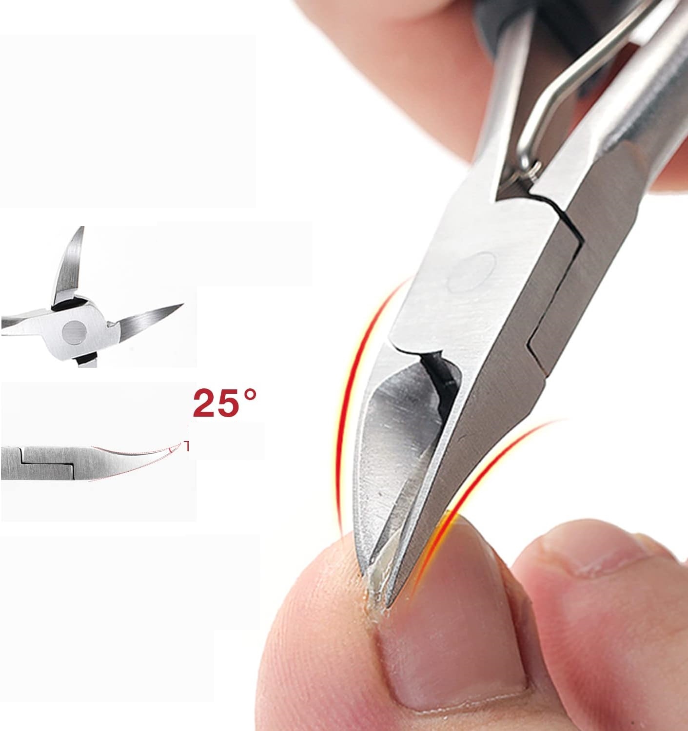 TransForMacion Tırnak Batık Makası Pedikür Makası Tungsten Çelik Profesyonel 721218