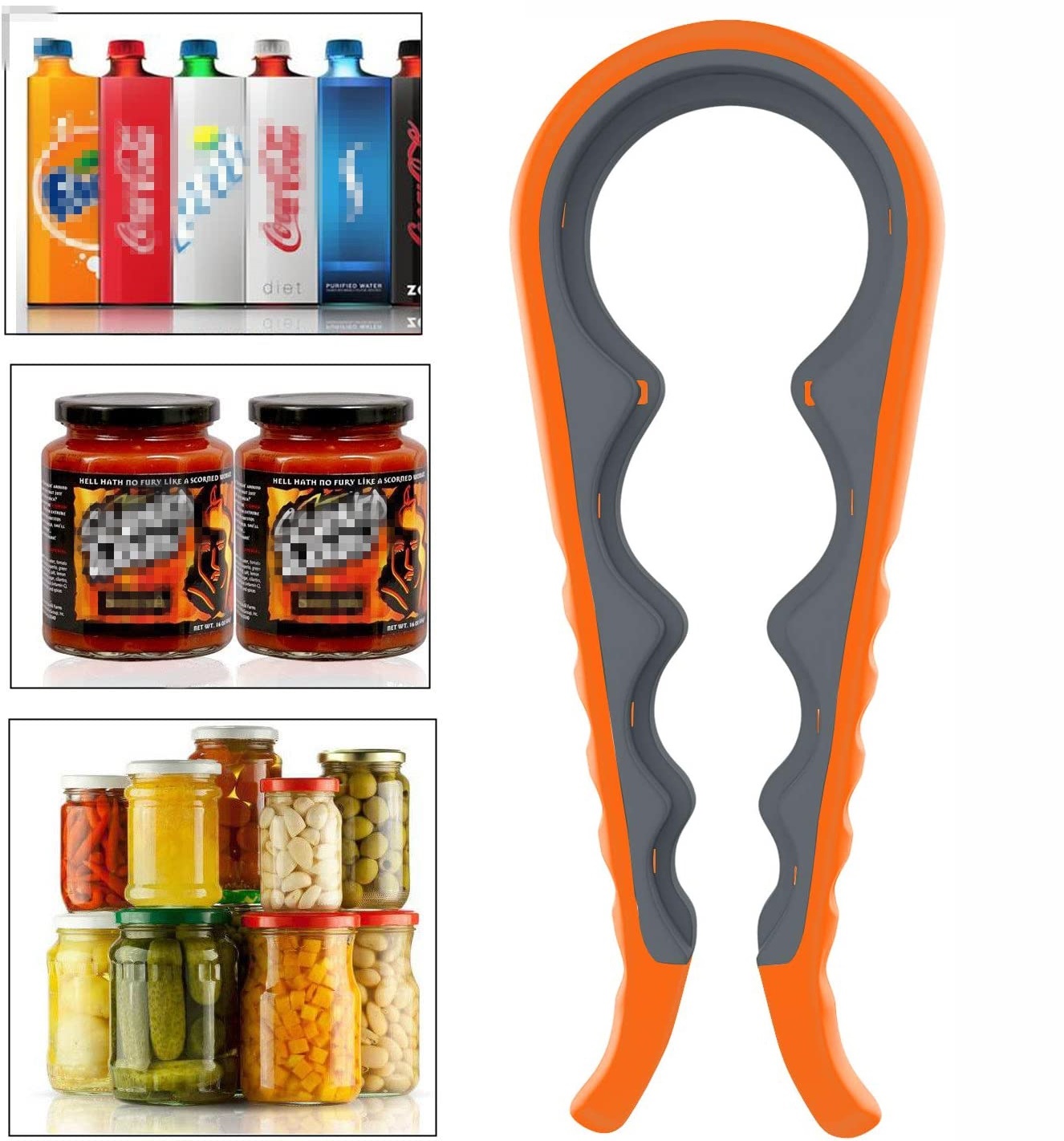 Kavanoz Şişe Açacağı 4 Tip Açacak 4 in 1 721223