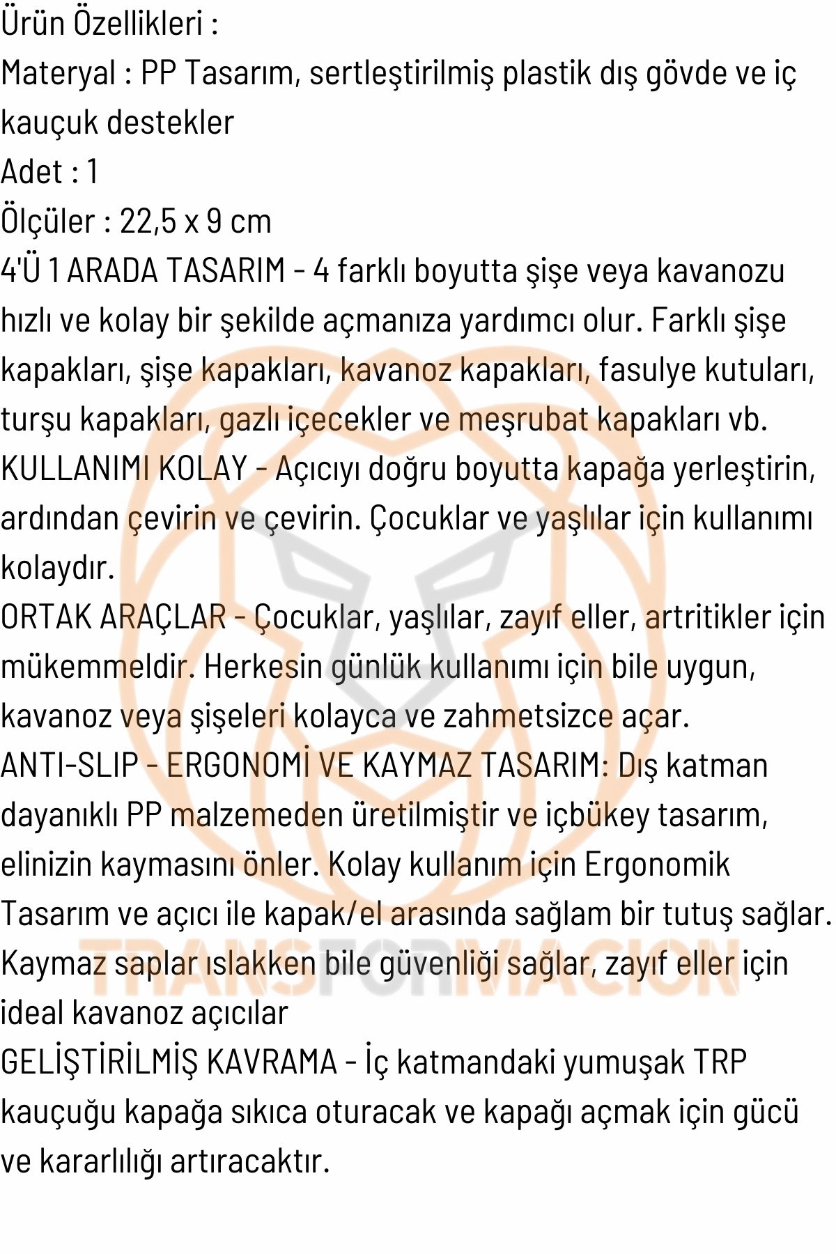 Kavanoz Şişe Açacağı 4 Tip Açacak 4 in 1 721223