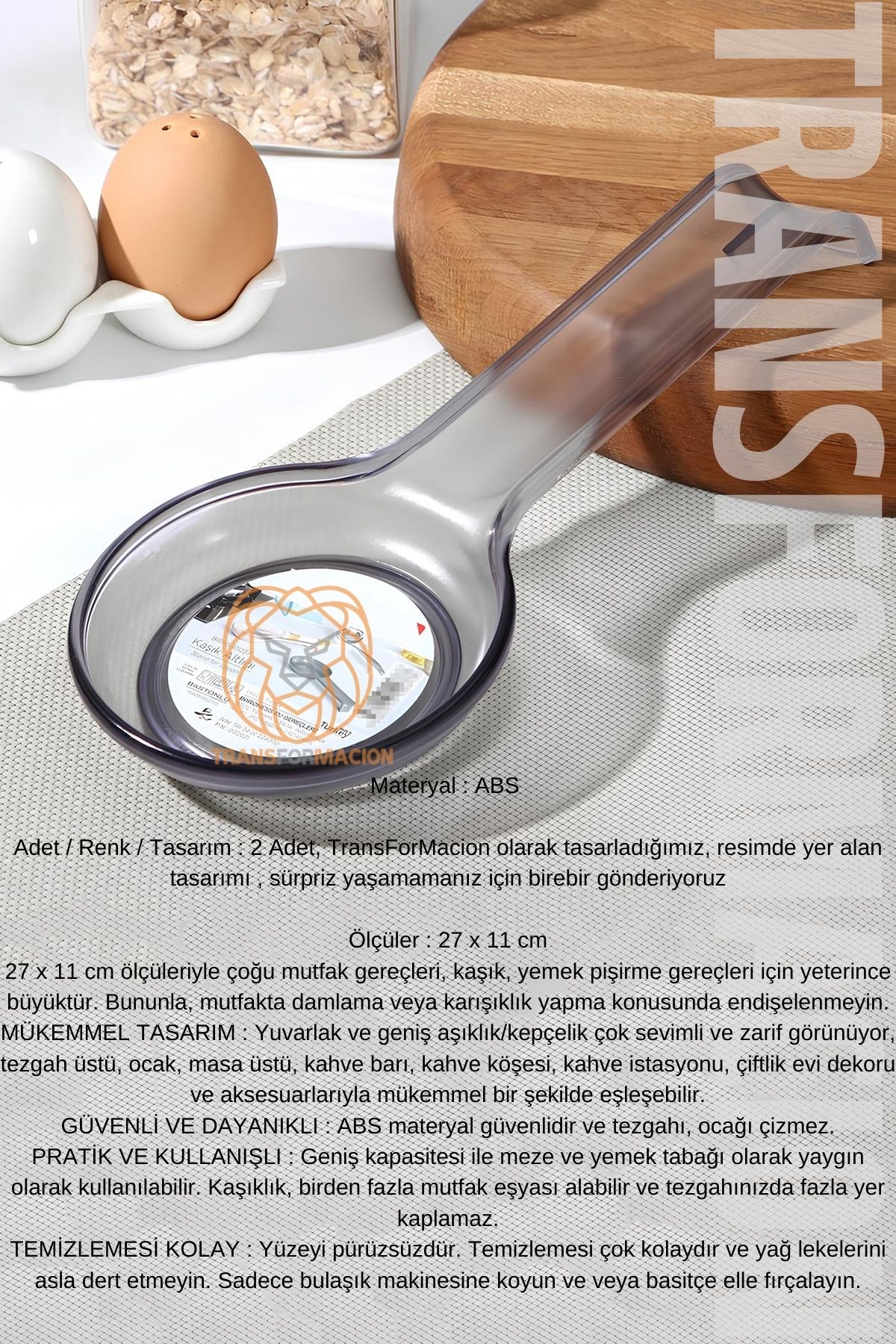 TransForMacion Kepçe Altlığı Kaşık Altlğı 2 ADET 721226