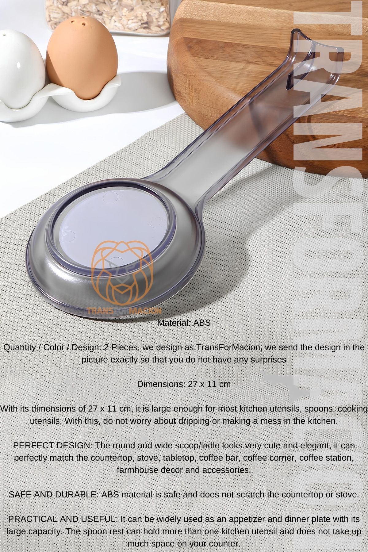 TransForMacion Kepçe Altlığı Kaşık Altlğı 2 ADET 721226