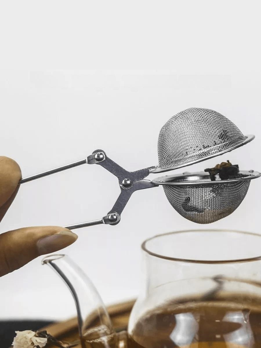 Kıskaçlı Bitki Çayı Filtresi Top Çay Demliği Çay Filtresi Maşası 721230