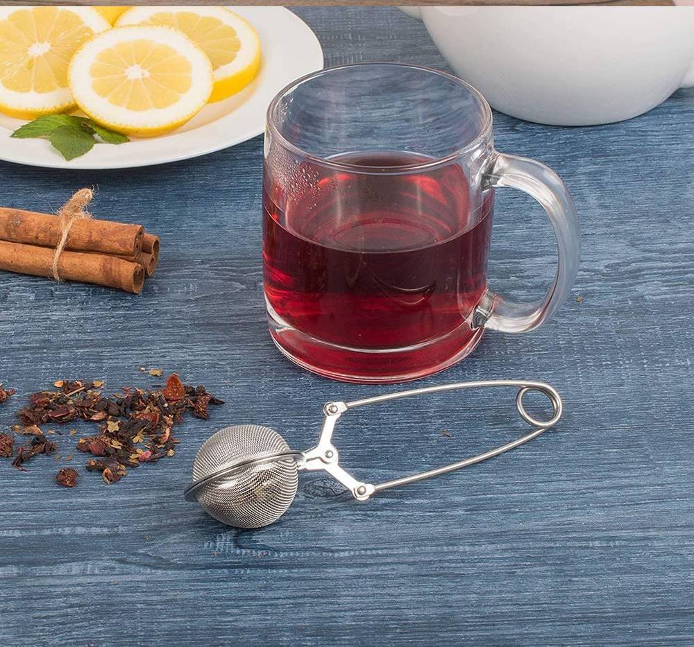 Kıskaçlı Bitki Çayı Filtresi Top Çay Demliği Çay Filtresi Maşası 721230