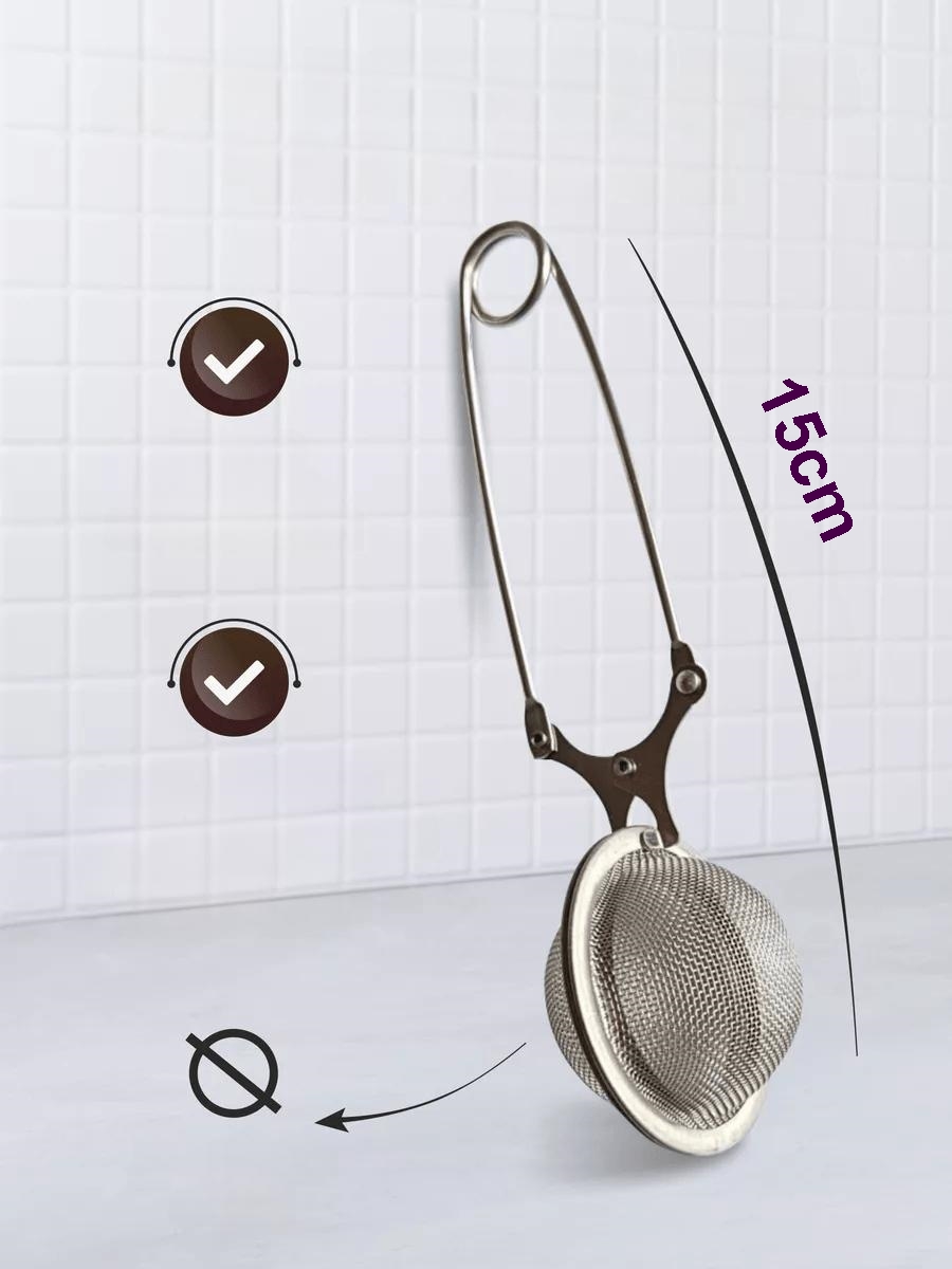 Kıskaçlı Bitki Çayı Filtresi Top Çay Demliği Çay Filtresi Maşası 721230