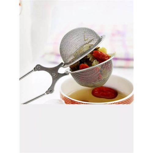 TransForMacion Kıskaçlı Bitki Çayı Filtresi Top Çay Demliği Çay Filtresi Maşası 3 adet 719818