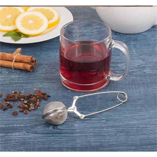 TransForMacion Kıskaçlı Bitki Çayı Filtresi Top Çay Demliği Çay Filtresi Maşası 3 adet 719818