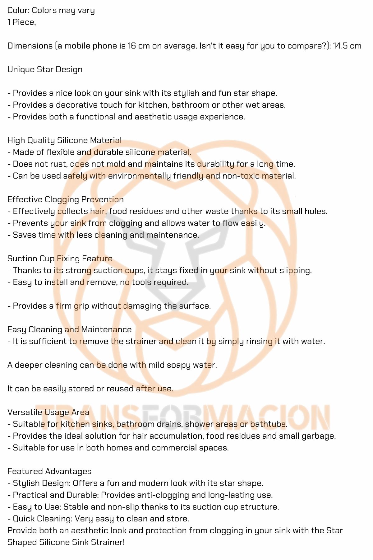 Vantuzlu Gider Süzgeci Lavabo Süzgeci Banyo Dış Süzgeci 721231