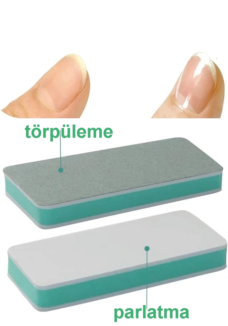 Tırnak Törpü ve Parlatma Blok Sünger 2 Yüzeyli 2 ADET 721235
