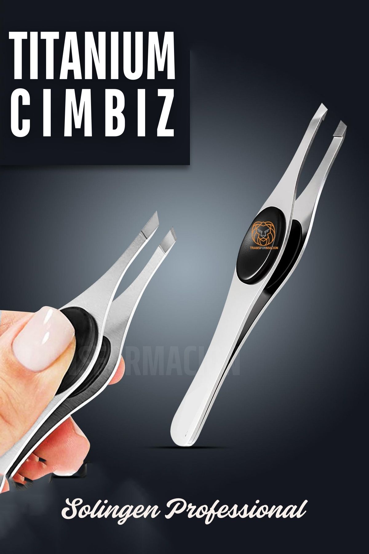 TransForMacion Titanyum Çelik Cımbız Kaş Alma Cımbızı Tüy Alma Cımbızı Solingen Professional  721244	