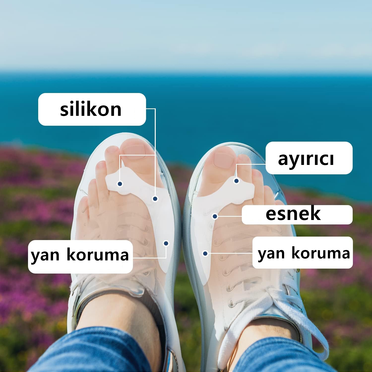 TransForMacion Baş Parmak Parmak Ayırıcı ve Rahatlatıcı 2 ÇİFT 721246