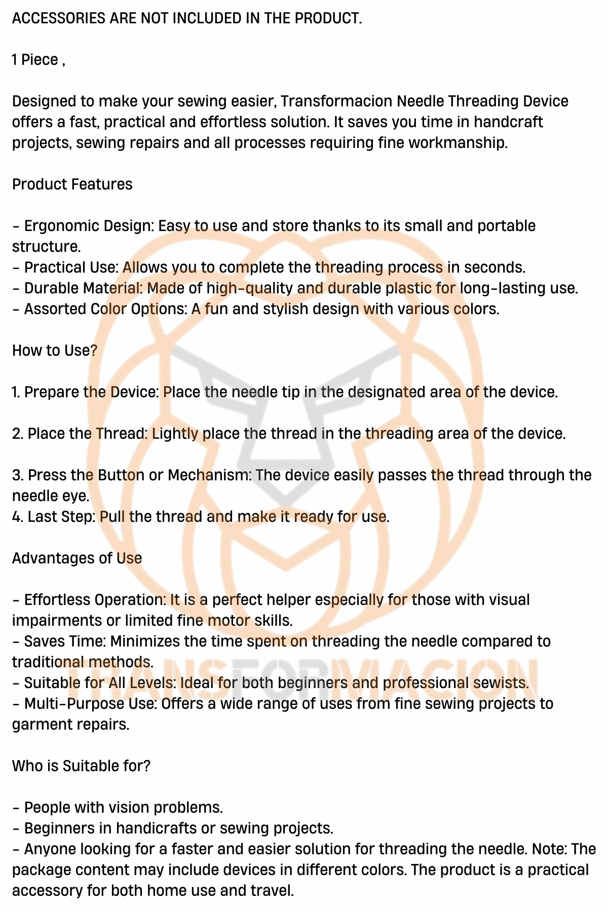 Dikiş Sökme ve İğne İplik Takma Aparatı 721249