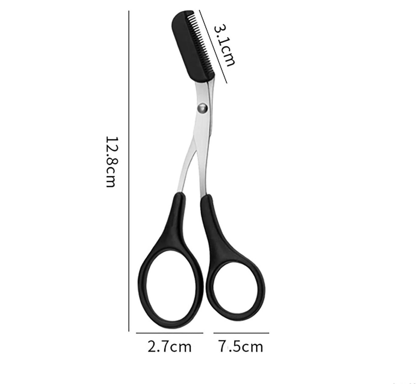 TransForMacion Erkek Taraklı Kaş Makası Kaş Düzeltme Bakım Makası 721255