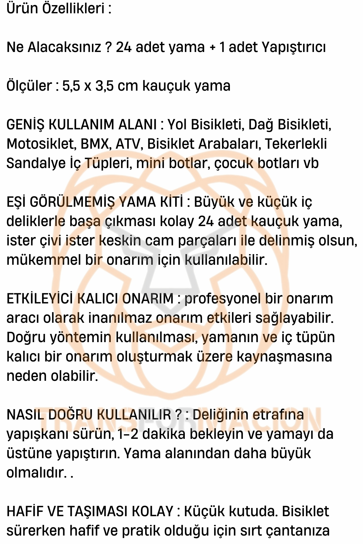 Lastik Yaması 24 Adet Yama Seti 721256