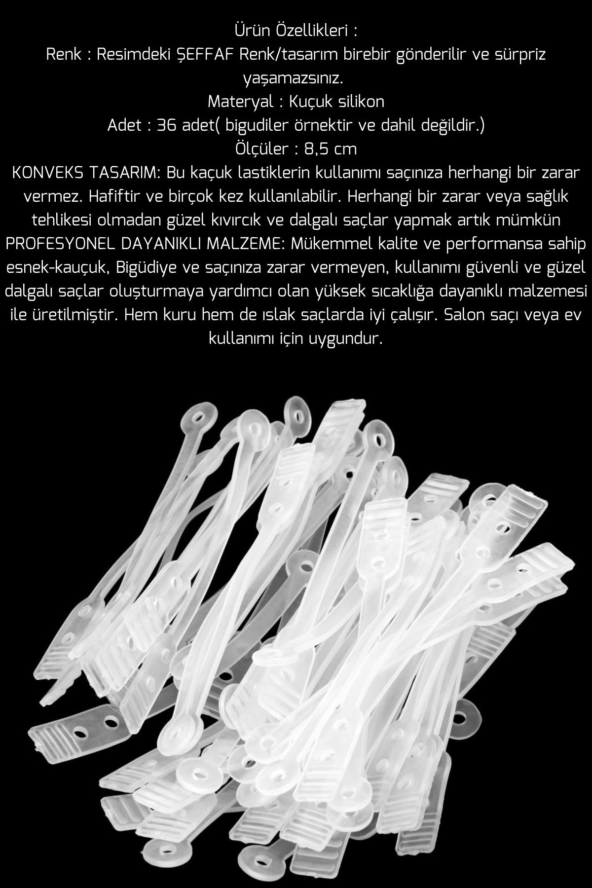 Bigudi Lastiği Perma Lastikleri 36 ADET 721259 