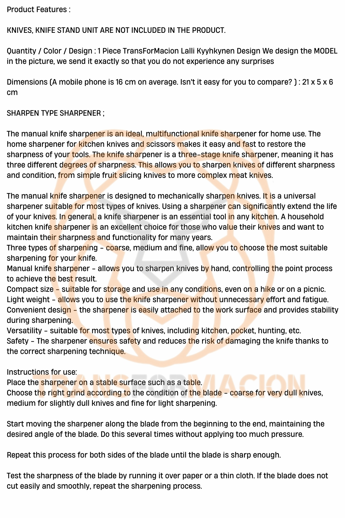 Seramik Tungsten Bıçak Bileyici Profesyonel 721263