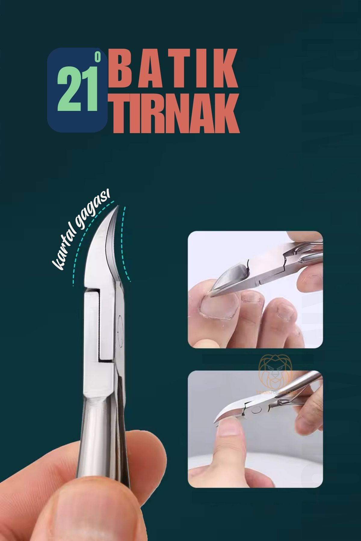 Tırnak Batık Makası Pedikür Makası Paslanmaz Çelik Profesyonel 