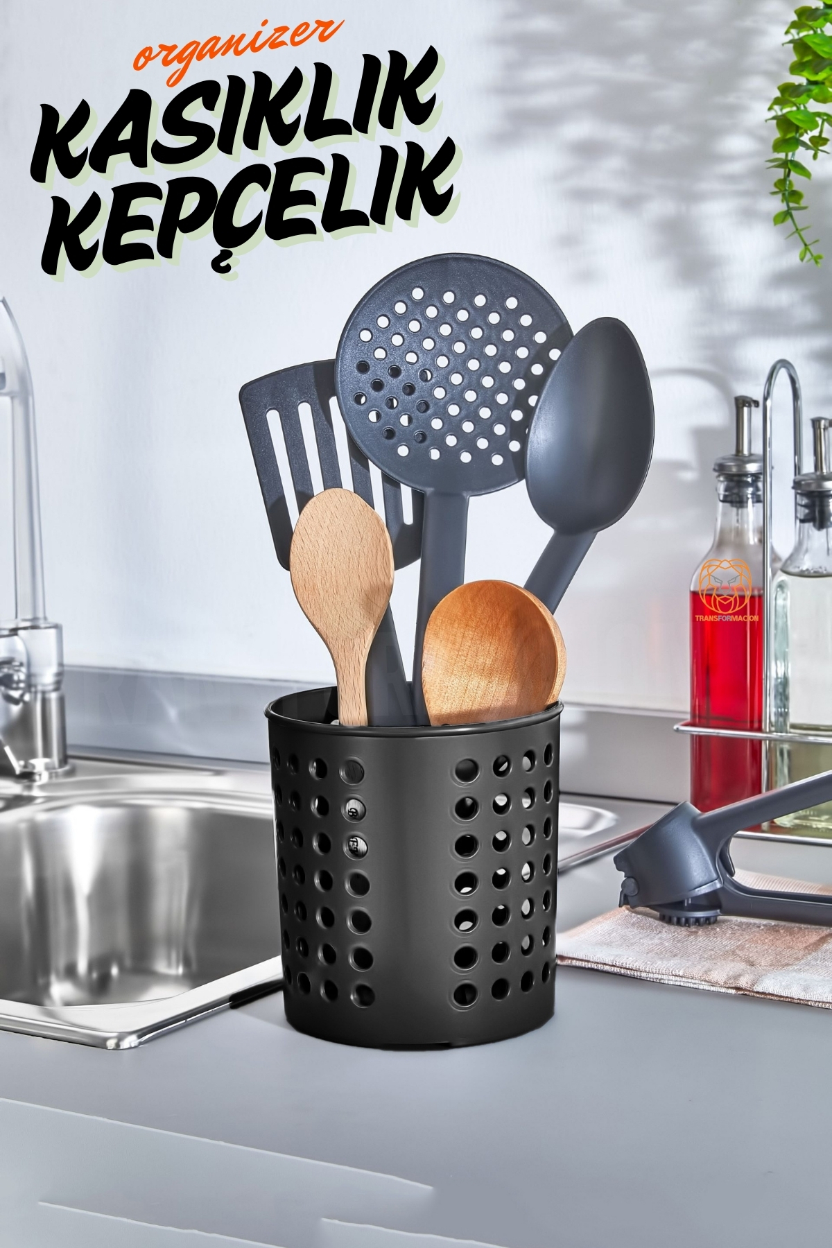 ModaCar Kaşıklık Kepçelik Organizer SİYAH 