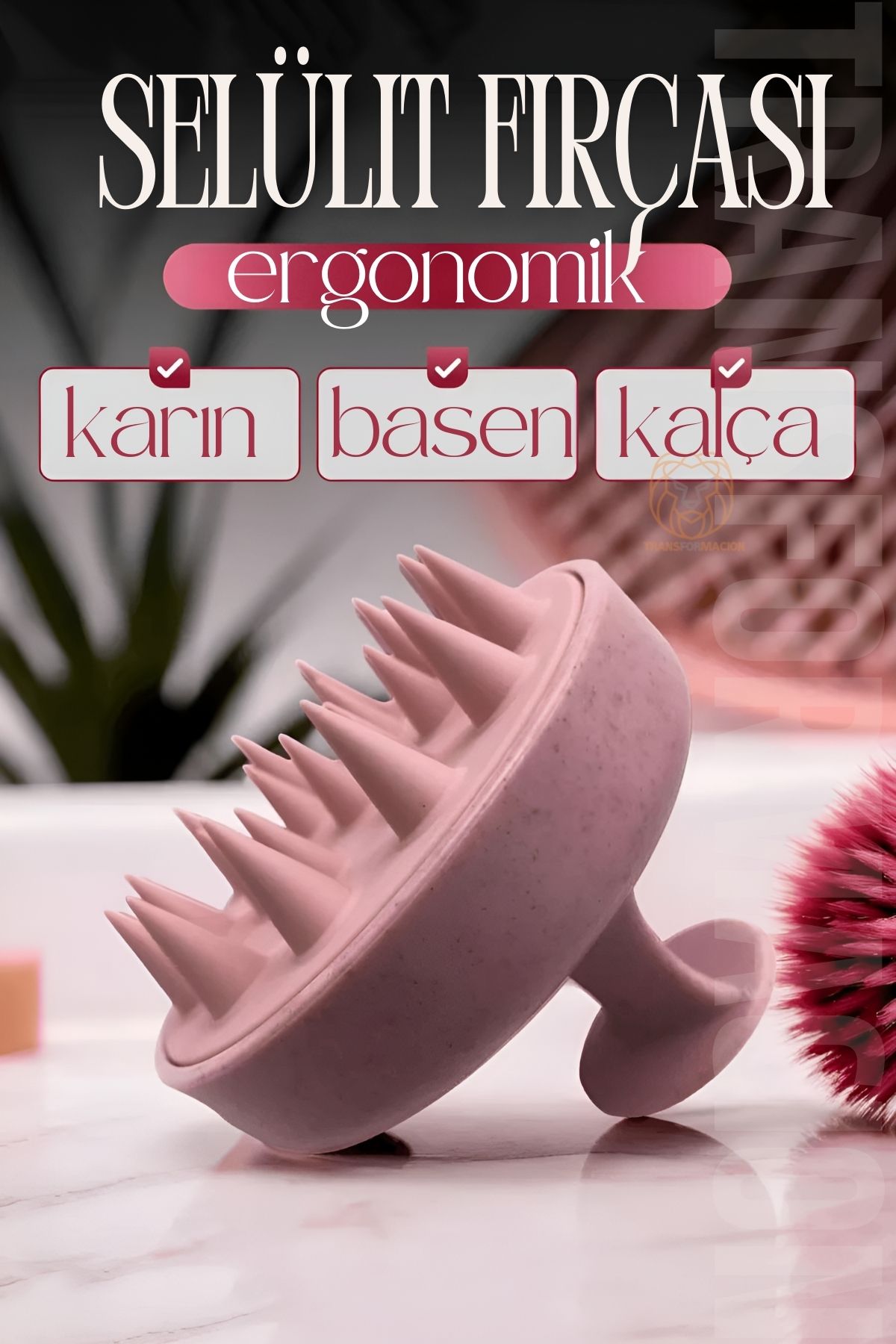 ModaCar Selülit Fırçası Ergonomik Tasarım