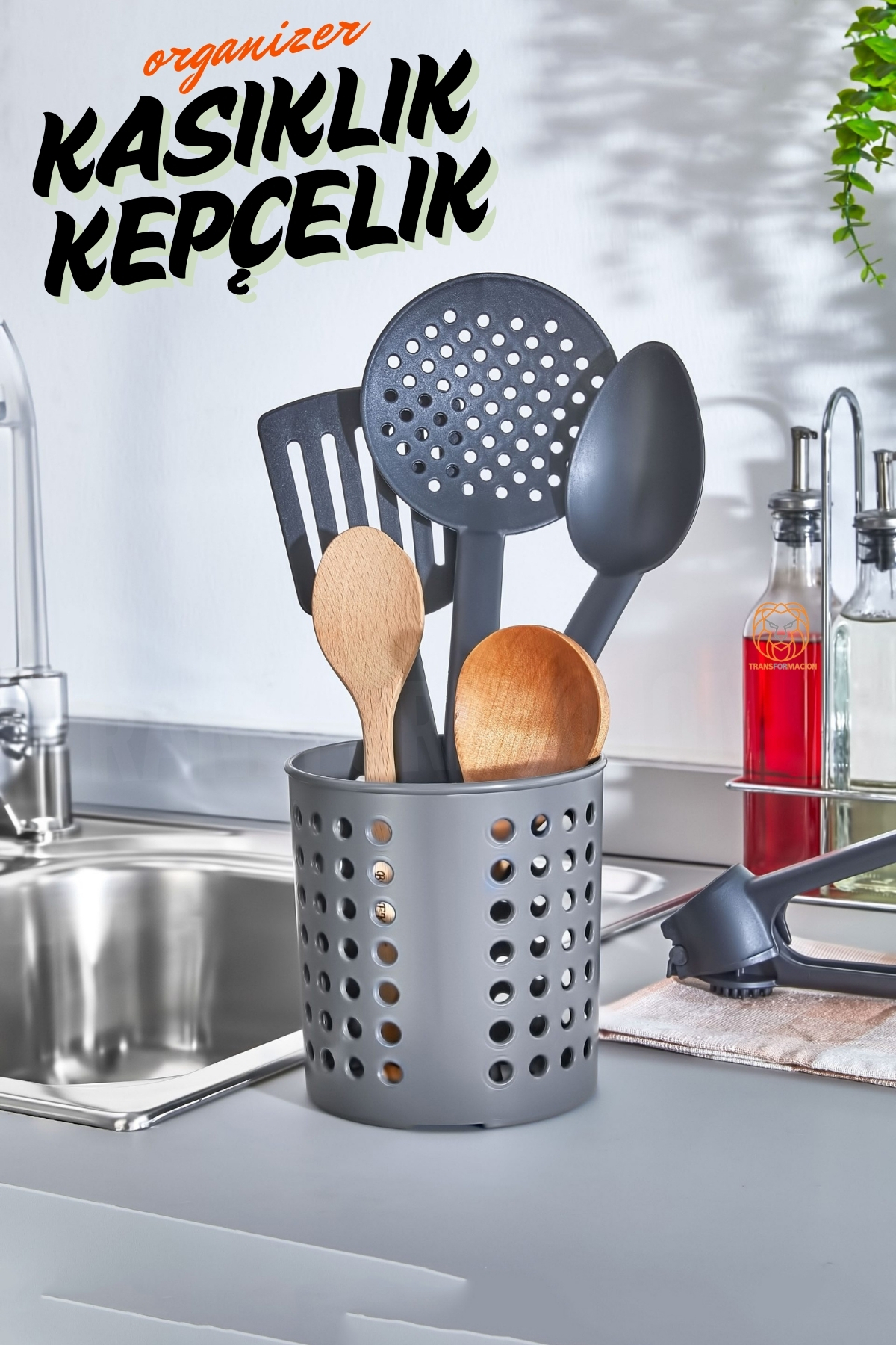 ModaCar Kaşıklık Kepçelik Organizer GRİ 