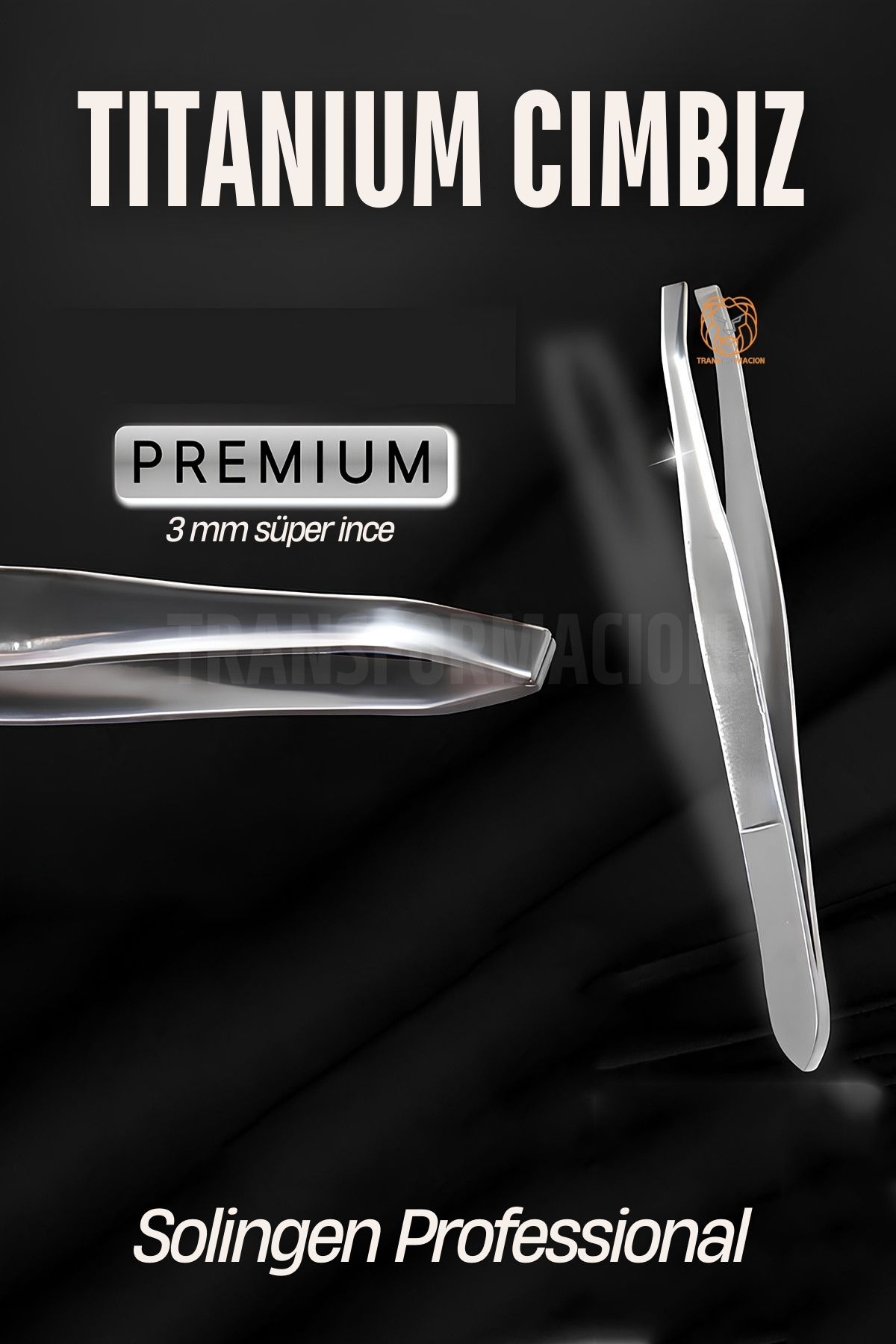 ModaCar 3 mm İnce Uçlu Cımbız Titanyum Çelik Solingen Professional 