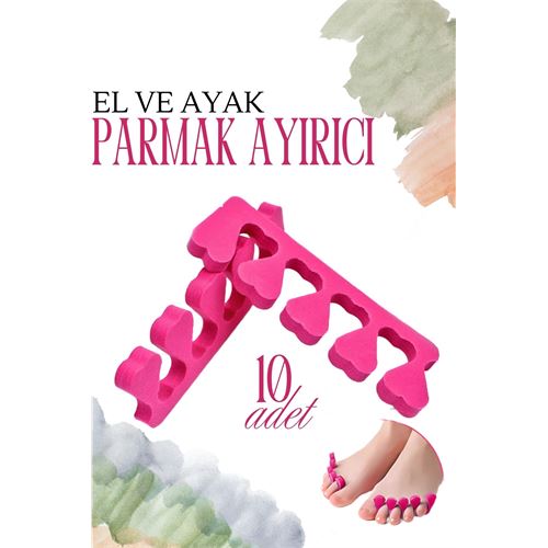 ModaCar Oje Parmak Ayırıcı Pedikür Süngeri Oje Kurutucu Sünger 10 ADET 